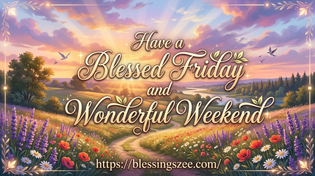 Have a Blessed Friday and Wonderful Weekend