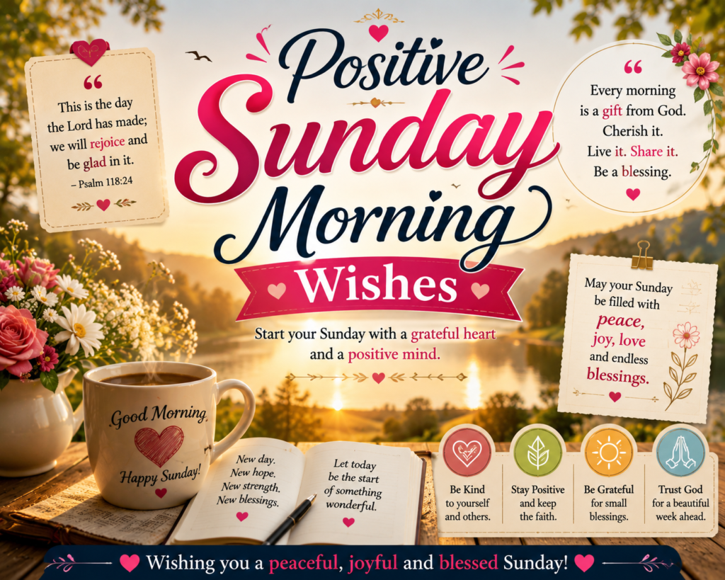 Positive Sunday Morning Wishes Image