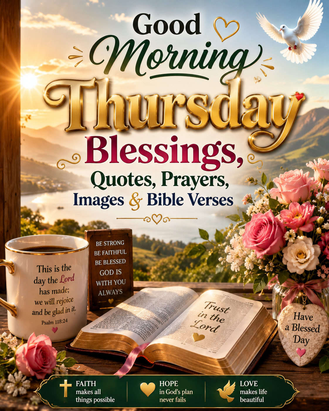 Good Morning Thursday Blessings, Quotes, Prayers, Images & Bible Verses