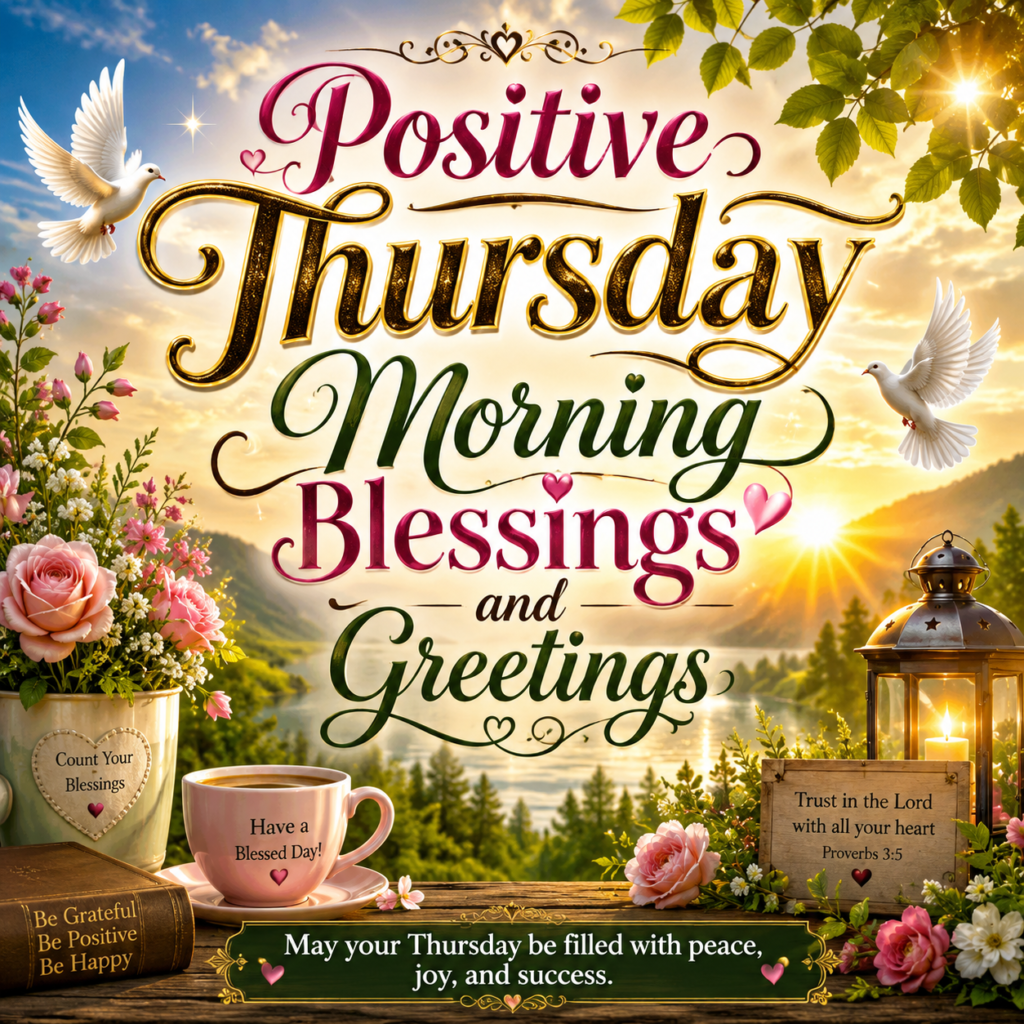 Positive Thursday Morning Blessings and Greetings