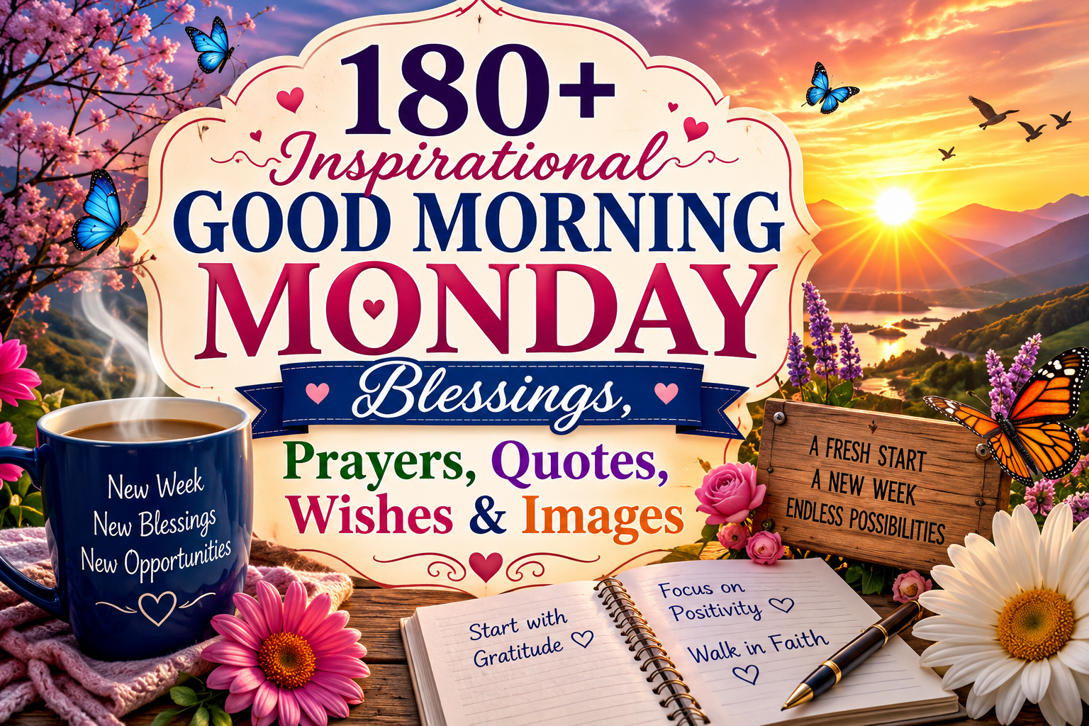 Inspirational Good Morning Monday Blessings, Prayers, Quotes, Wishes & Images