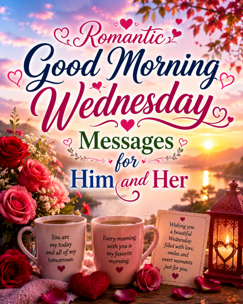Romantic Good Morning Wednesday Messages for Him and Her