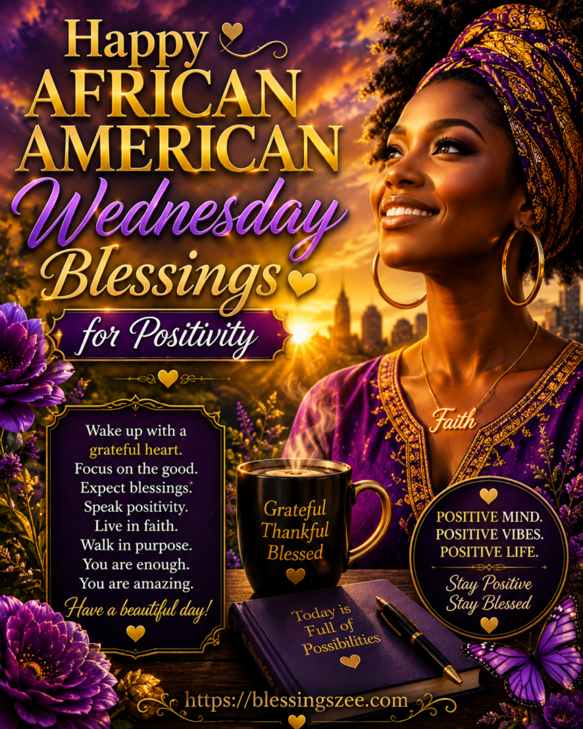 Happy African American Wednesday Blessings for Positivity