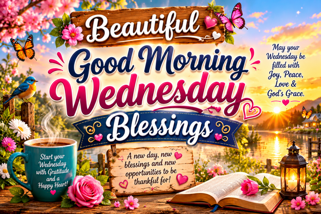 Beautiful Good Morning Wednesday Blessings