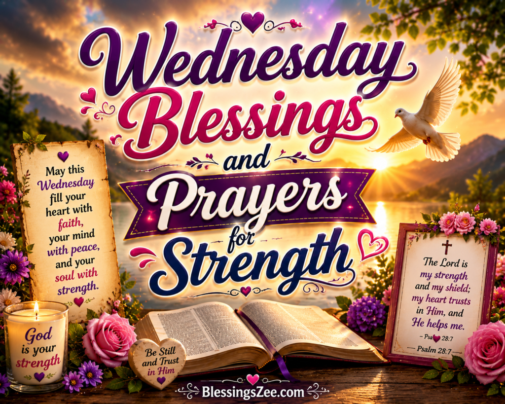 Wednesday Blessings and Prayers for Strength