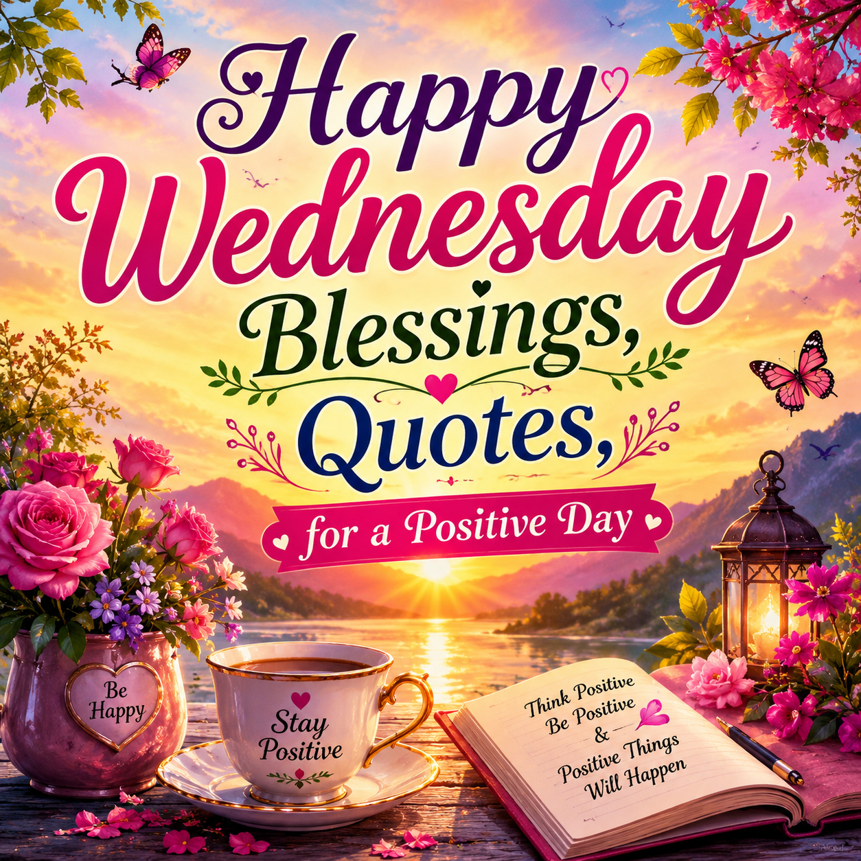 110 Happy Wednesday Blessings, Quotes, for a Positive Day