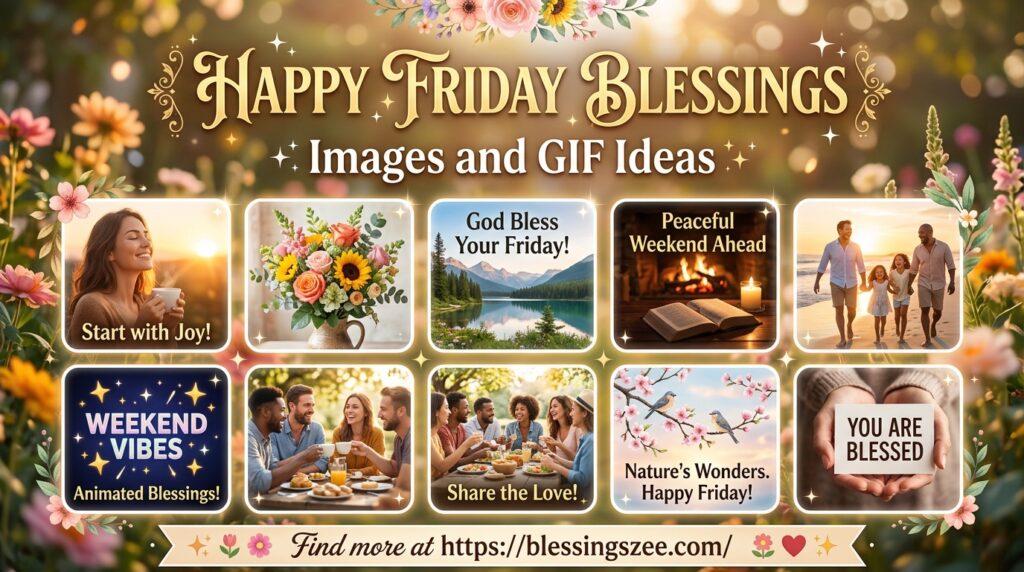 Happy Friday Blessings Images and GIF Ideas