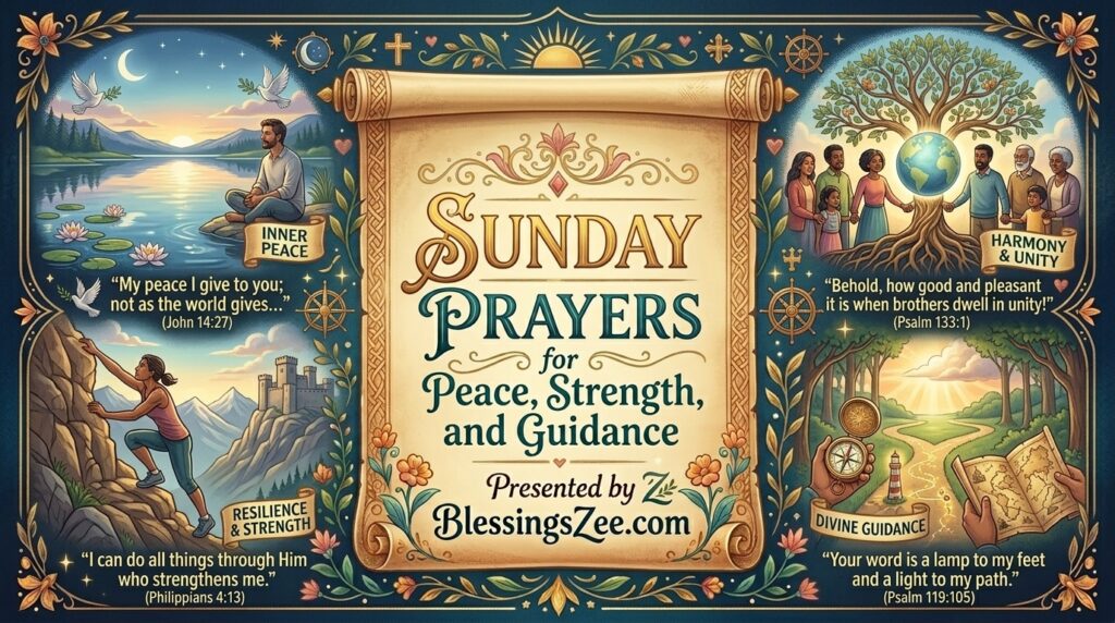 Sunday Prayers for Peace, Strength, and Guidance