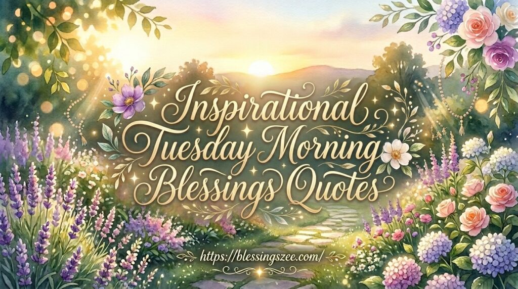 Inspirational Tuesday Morning Blessings Quotes