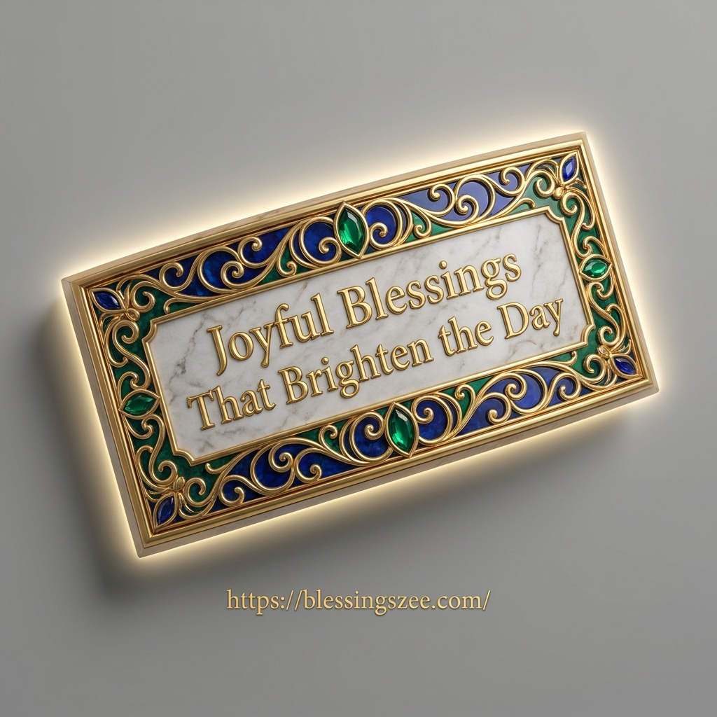 Joyful Blessings That Brighten the Day