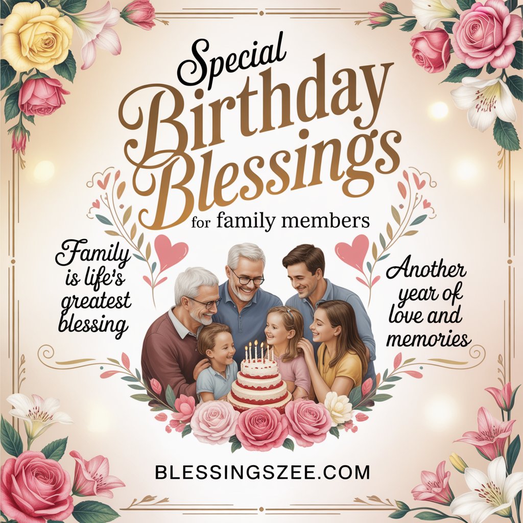 Special Birthday Blessings for Family Members