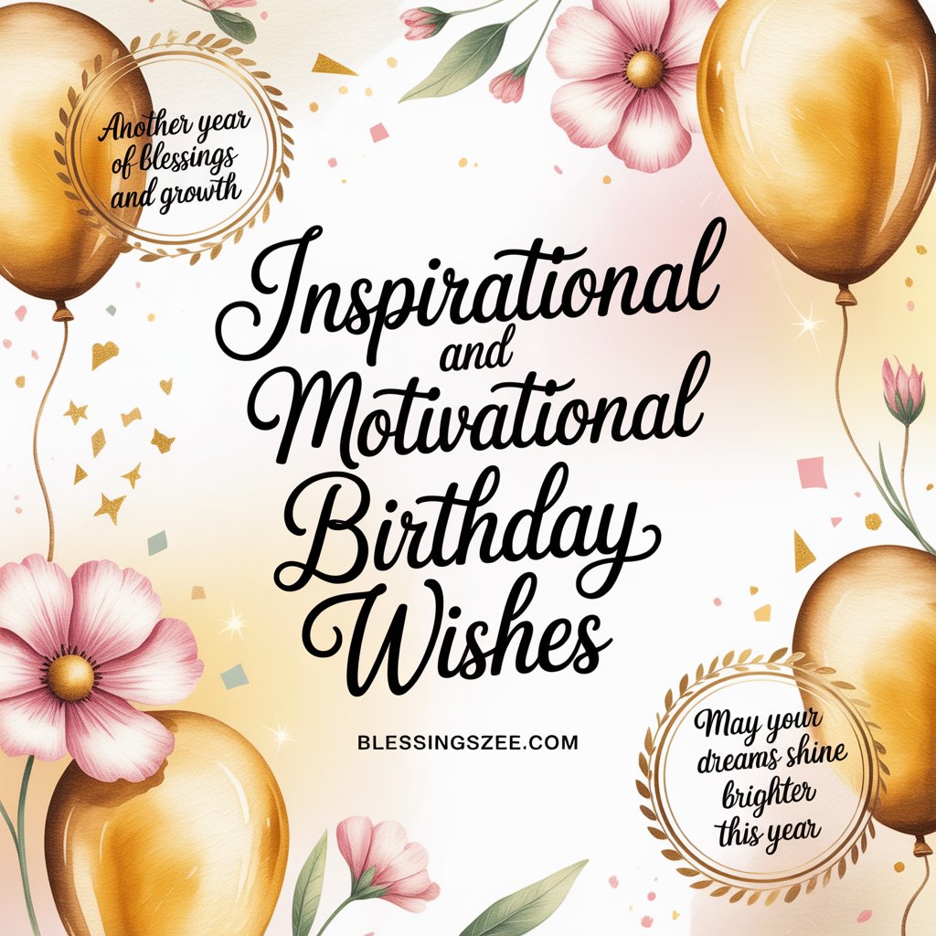 Inspirational and Motivational Birthday Wishes