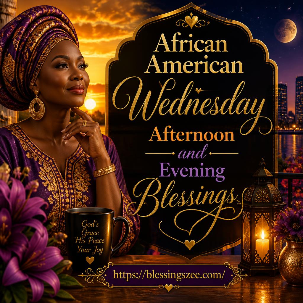 African American Wednesday Afternoon and Evening Blessings