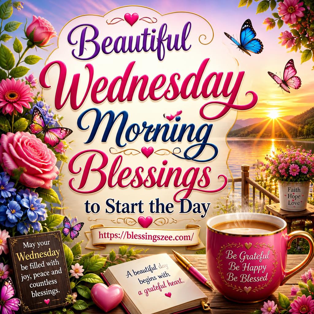 Beautiful Wednesday Morning Blessings to Start the Day
