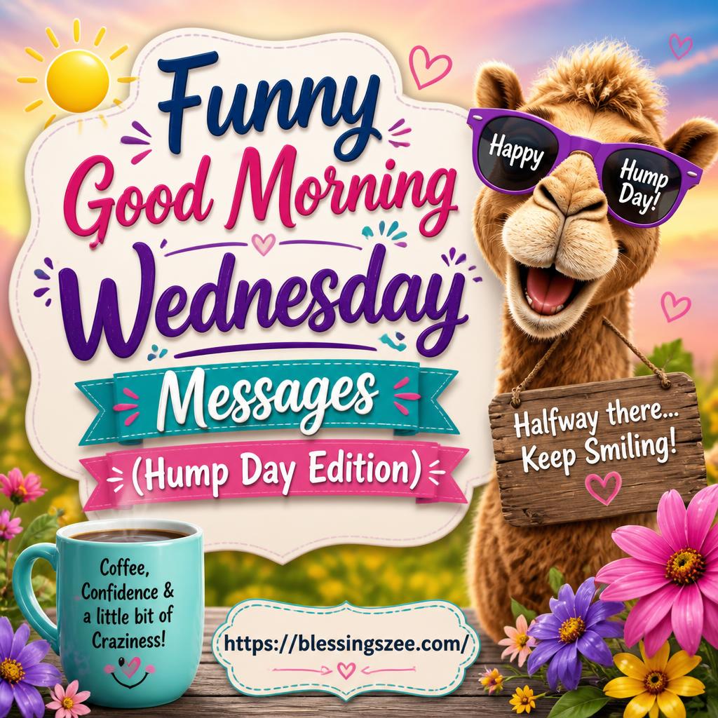 Funny Good Morning Wednesday Messages (Hump Day Edition)