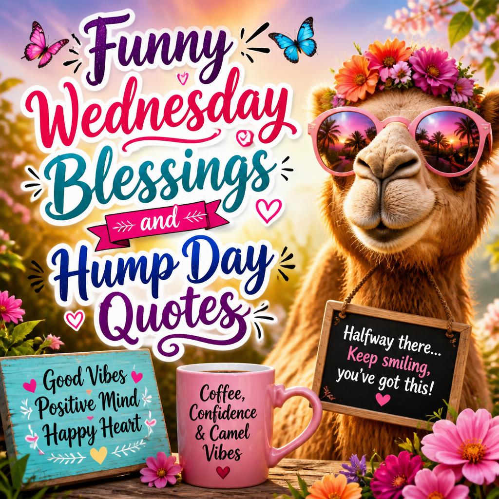 Funny Wednesday Blessings and Hump Day Quotes