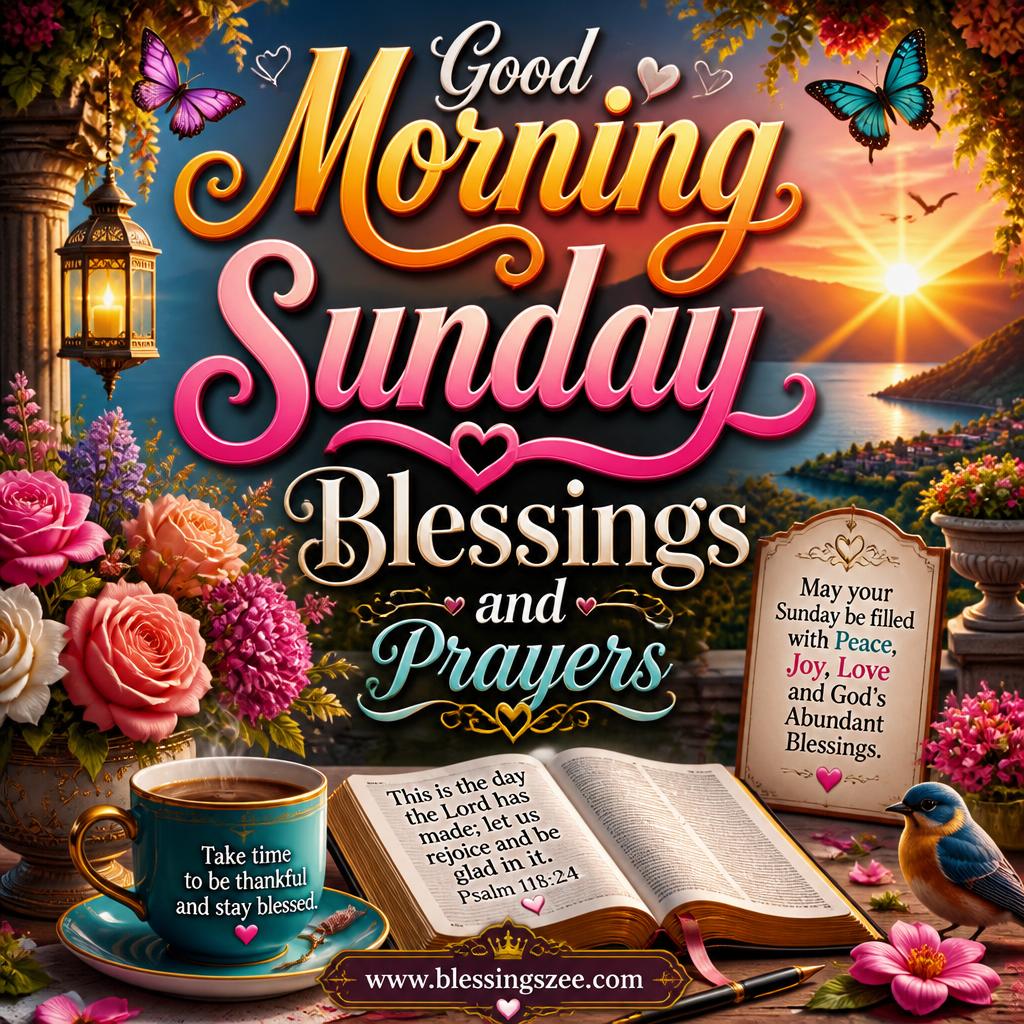 Good Morning Sunday Blessings and Prayers