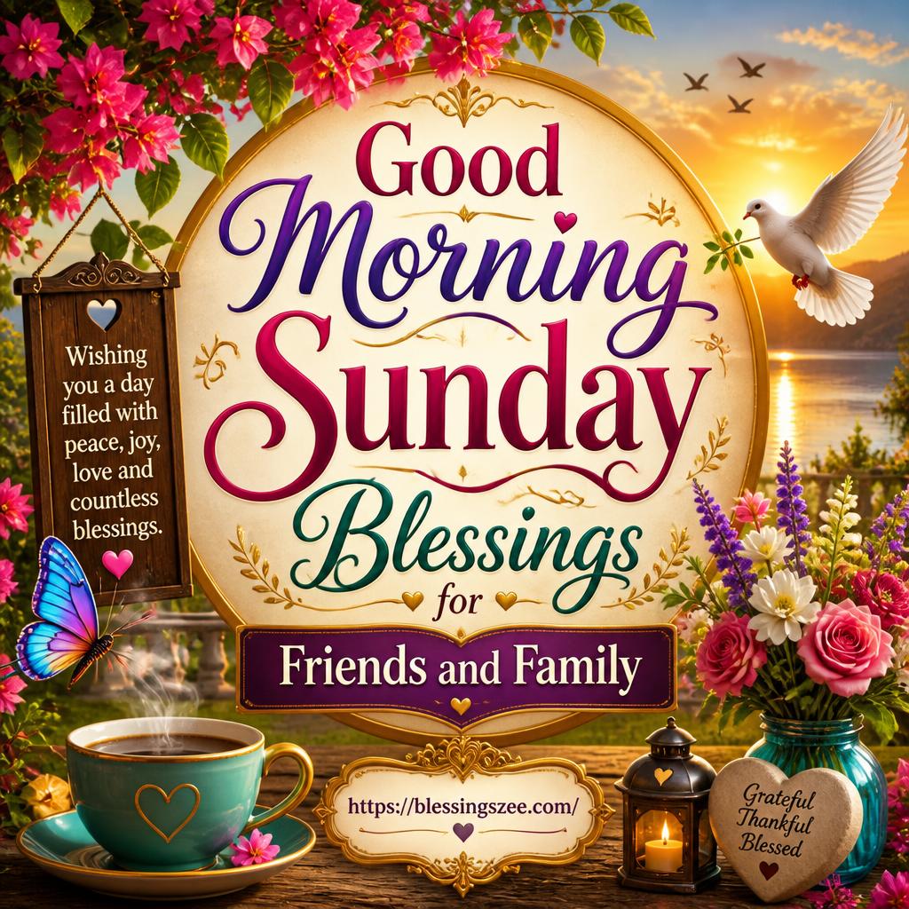 Good Morning Sunday Blessings for Friends and Family