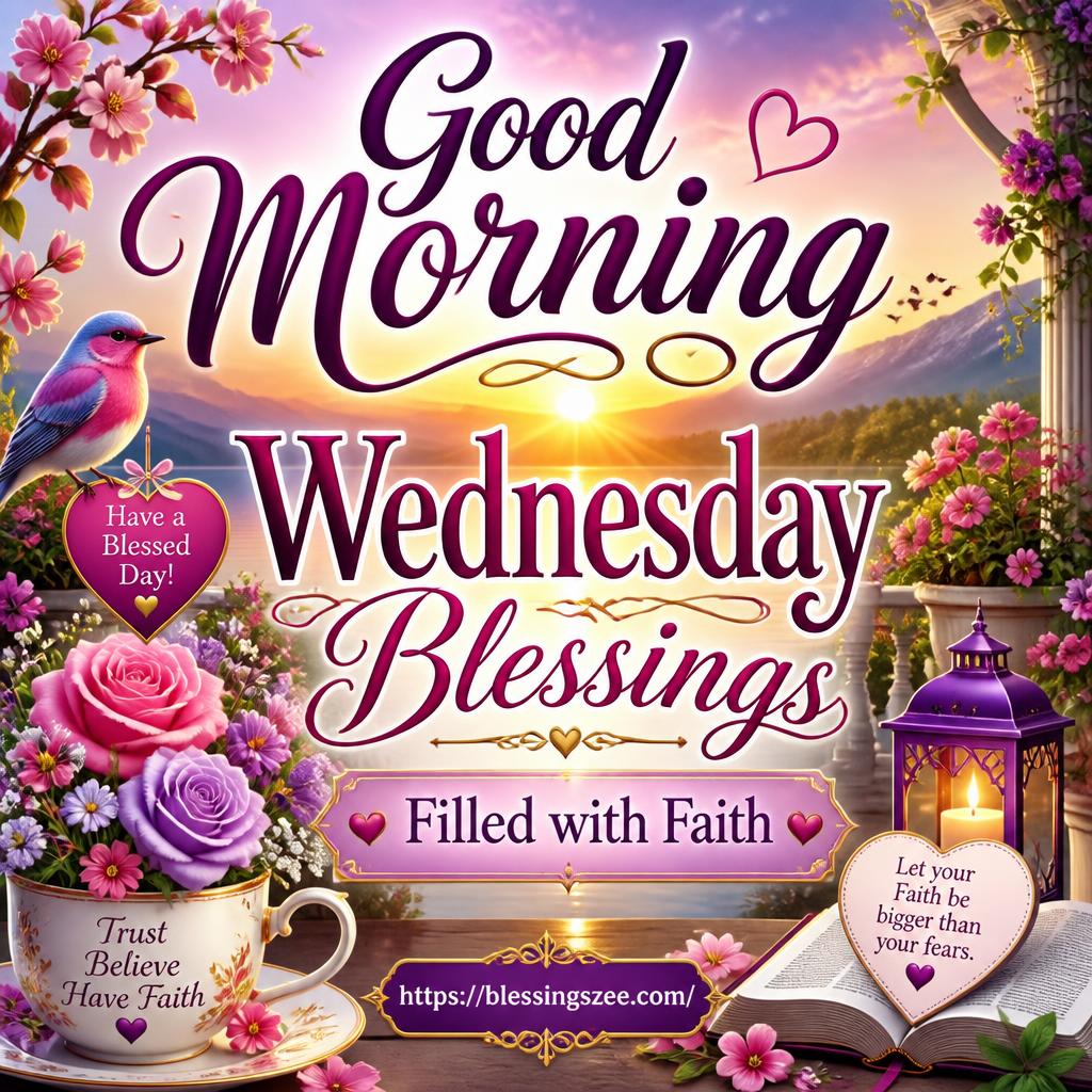Good Morning Wednesday Blessings Filled with Faith