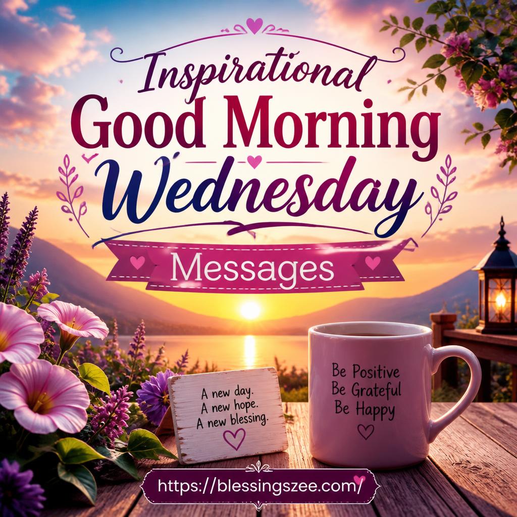 Inspirational Good Morning Wednesday Messages