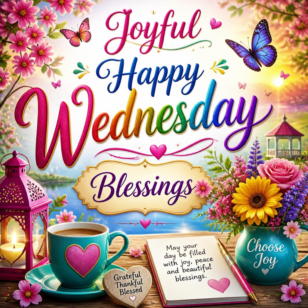 Joyful Happy Wednesday Blessings