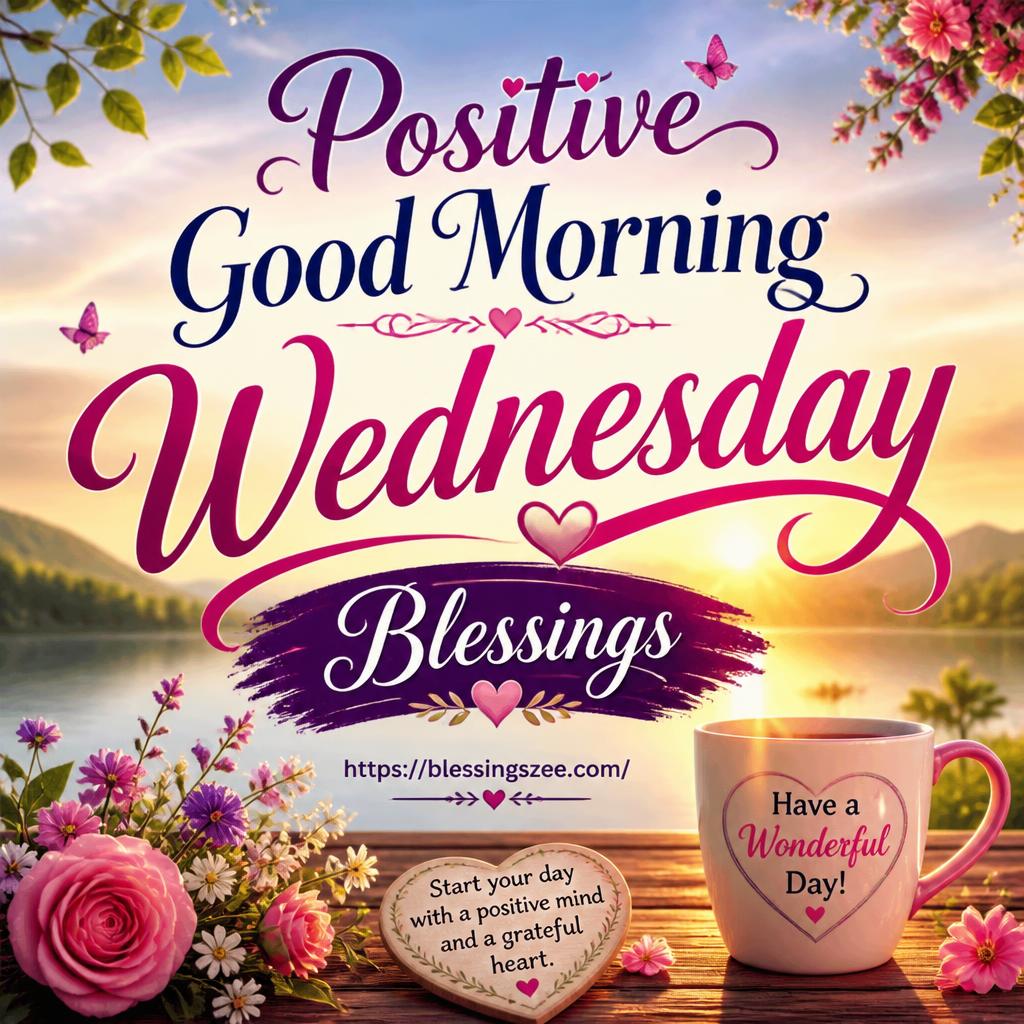 Positive Good Morning Wednesday Blessings