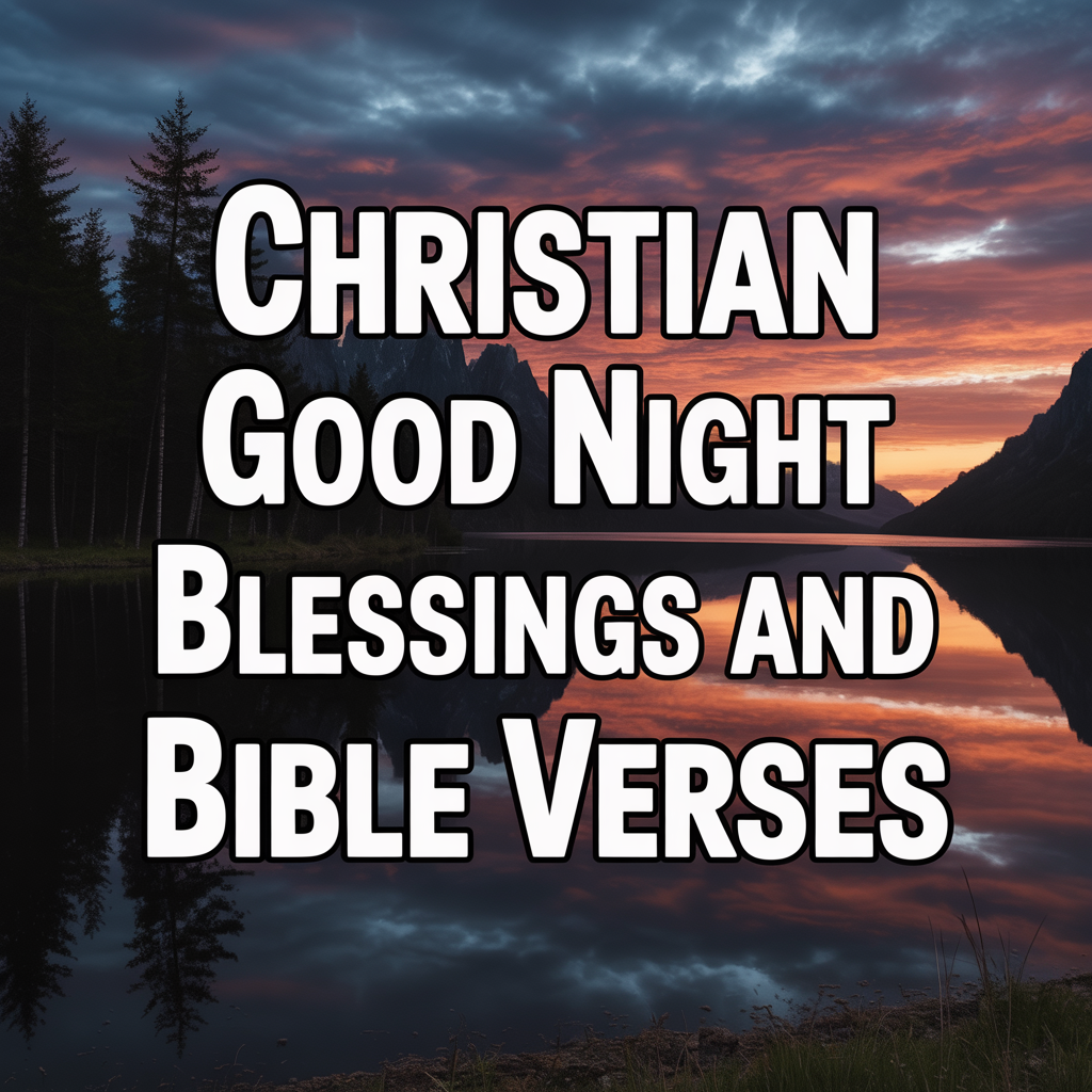 Christian Good Night Blessings and Bible Verses
