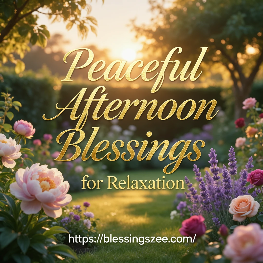 Peaceful Afternoon Blessings for Relaxation