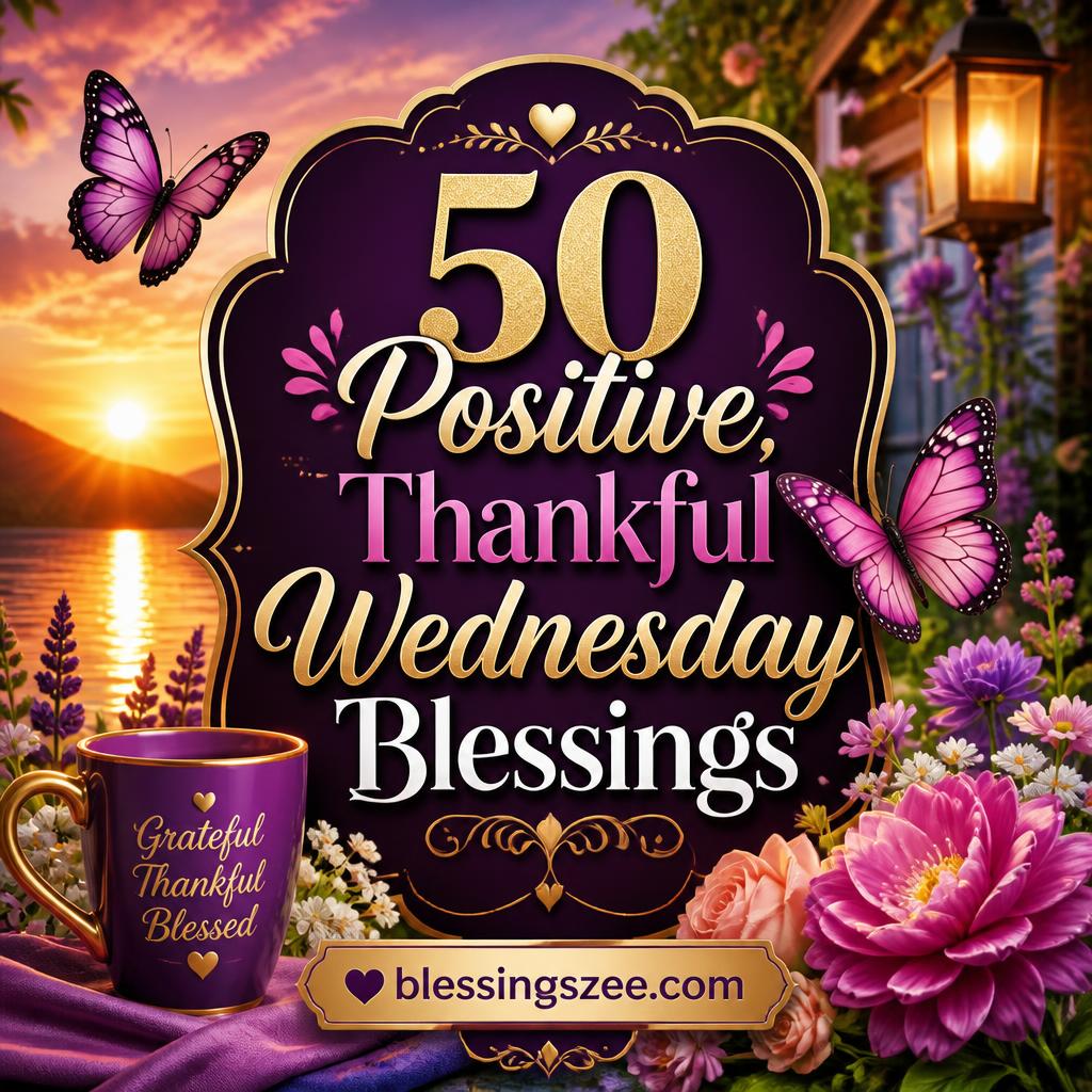 50 Positive, Thankful Wednesday Blessings