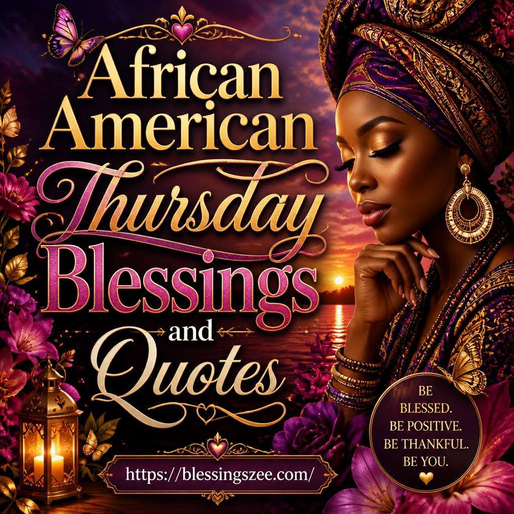 African American Thursday Blessings and Quotes