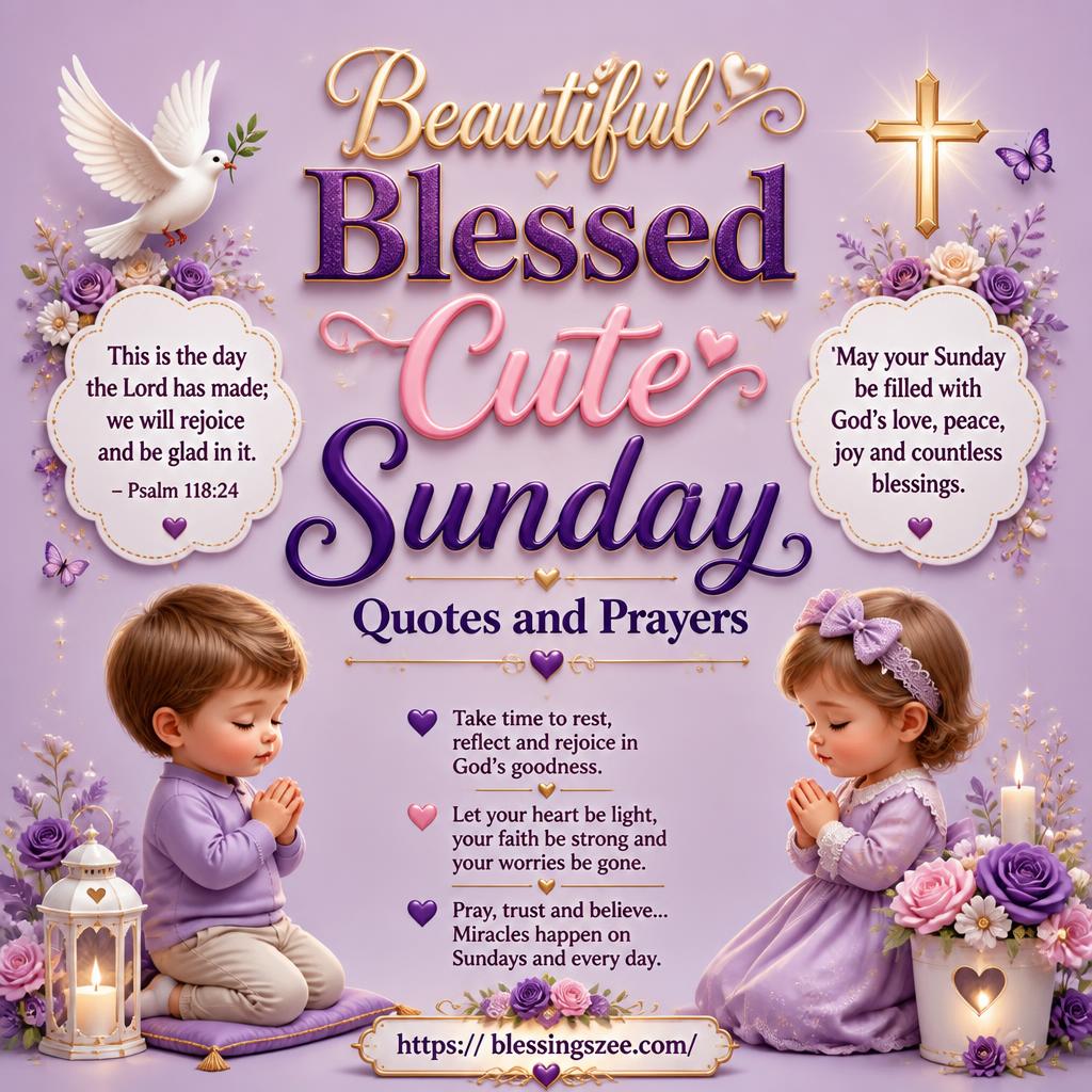 Beautiful Blessed Cute Sunday Quotes and Prayers