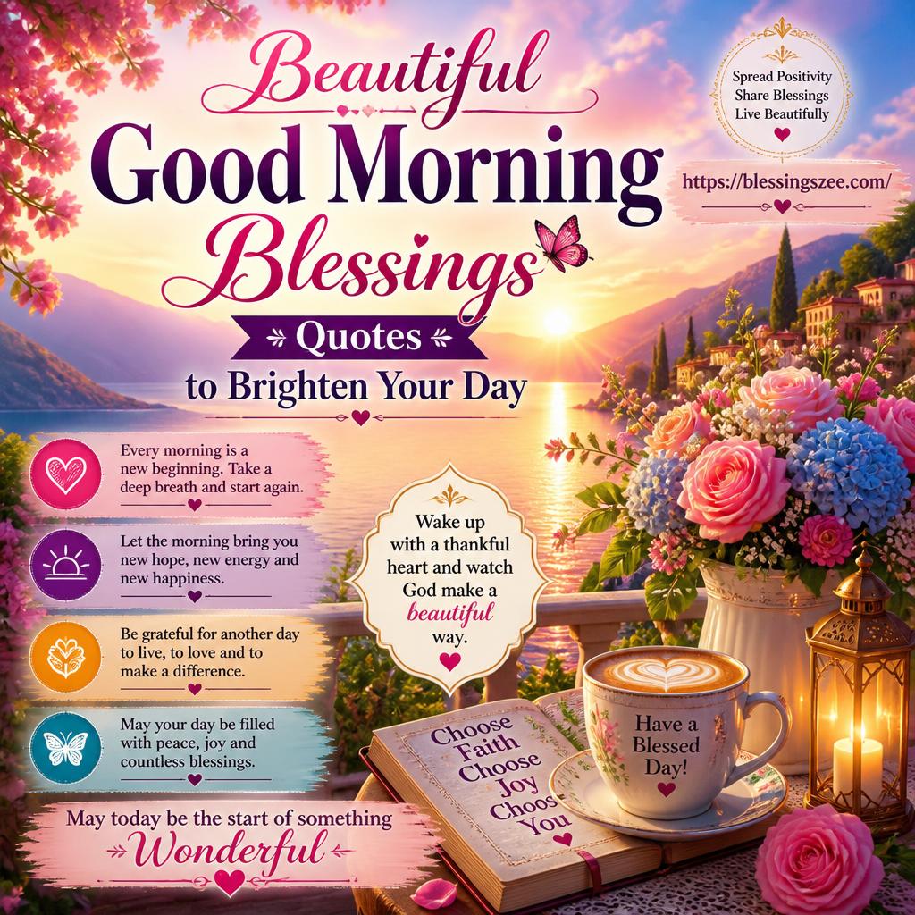 Beautiful Good Morning Blessings Quotes to Brighten Your Day