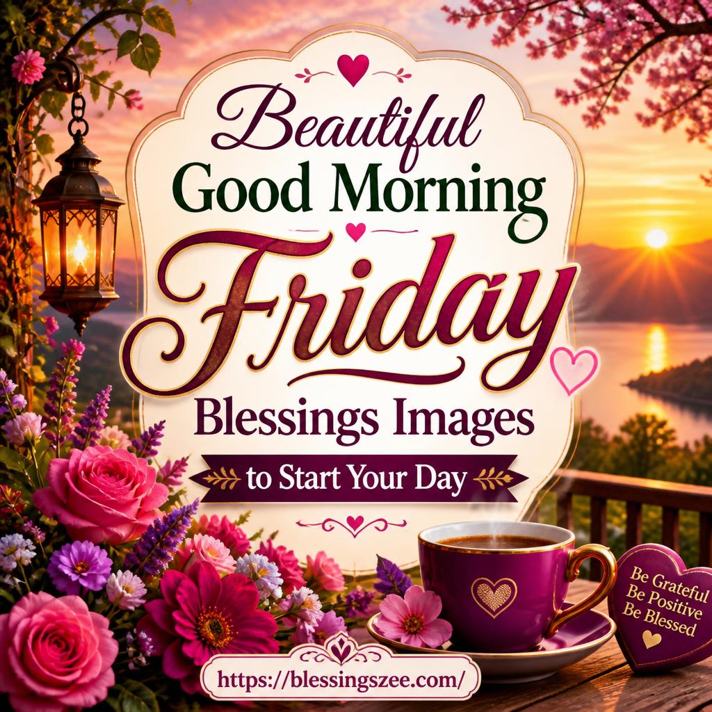 Beautiful Good Morning Friday Blessings Images to Start Your Day