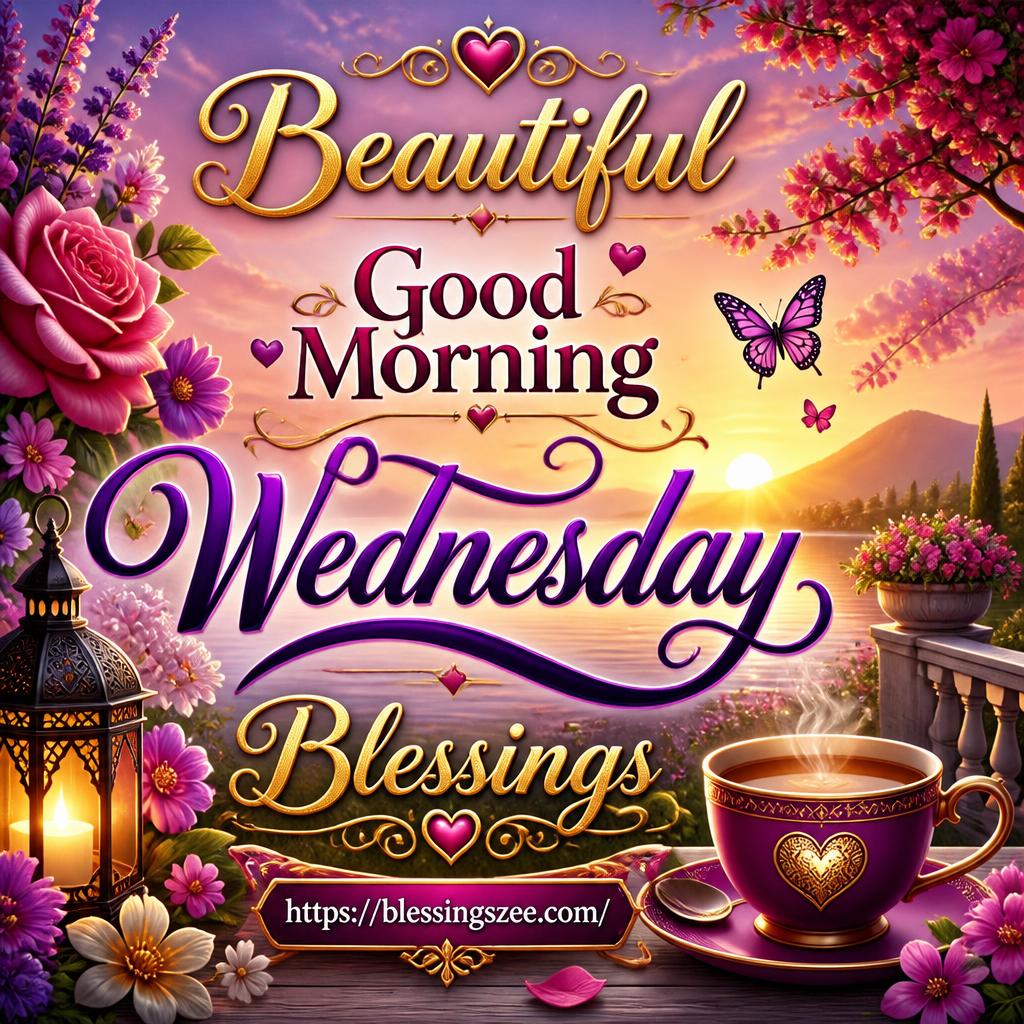 Beautiful Good Morning Wednesday Blessings