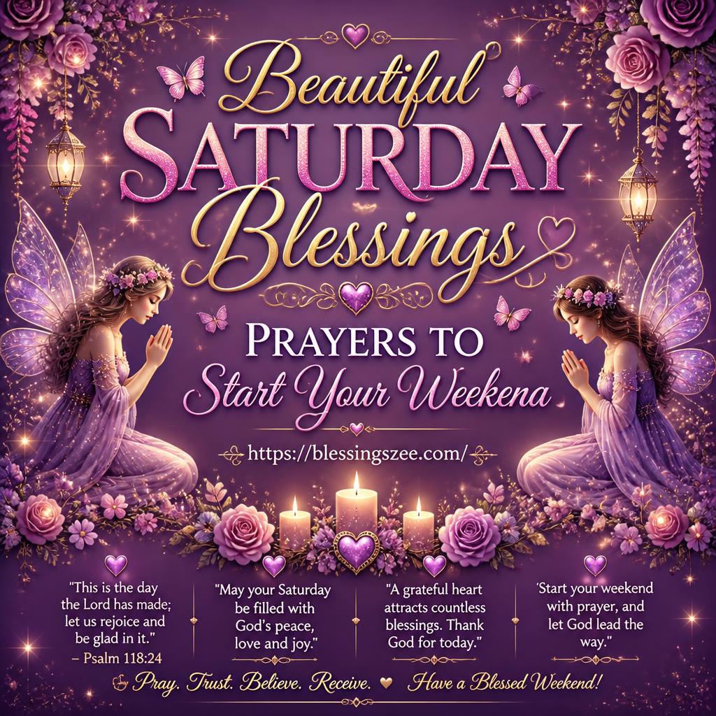 Beautiful Saturday Blessings Prayers to Start Your Weekend