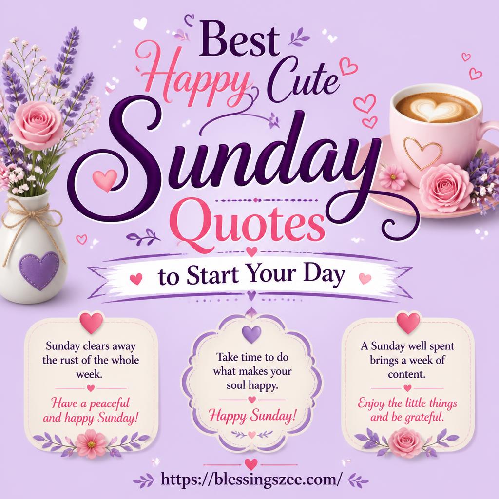 Best Happy Cute Sunday Quotes to Start Your Day