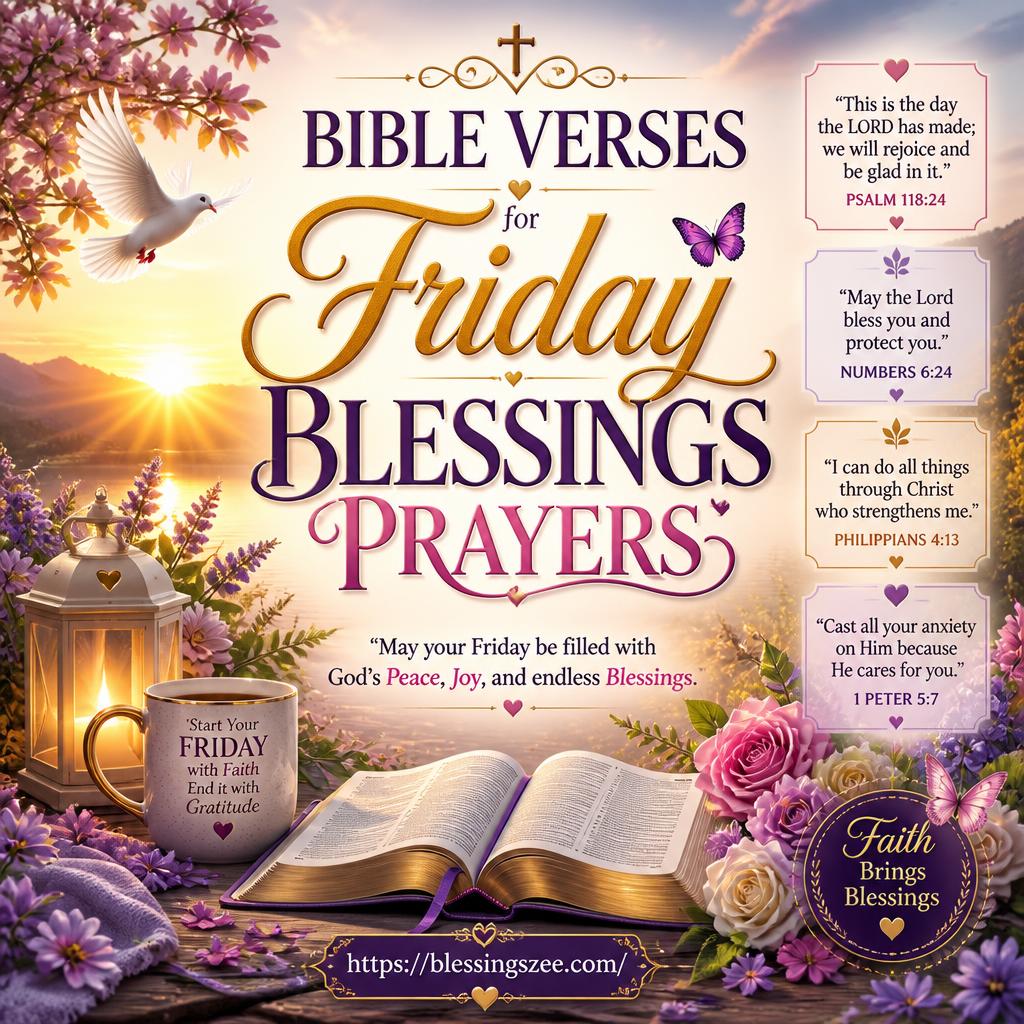 Bible Verses for Friday Blessings Prayers
