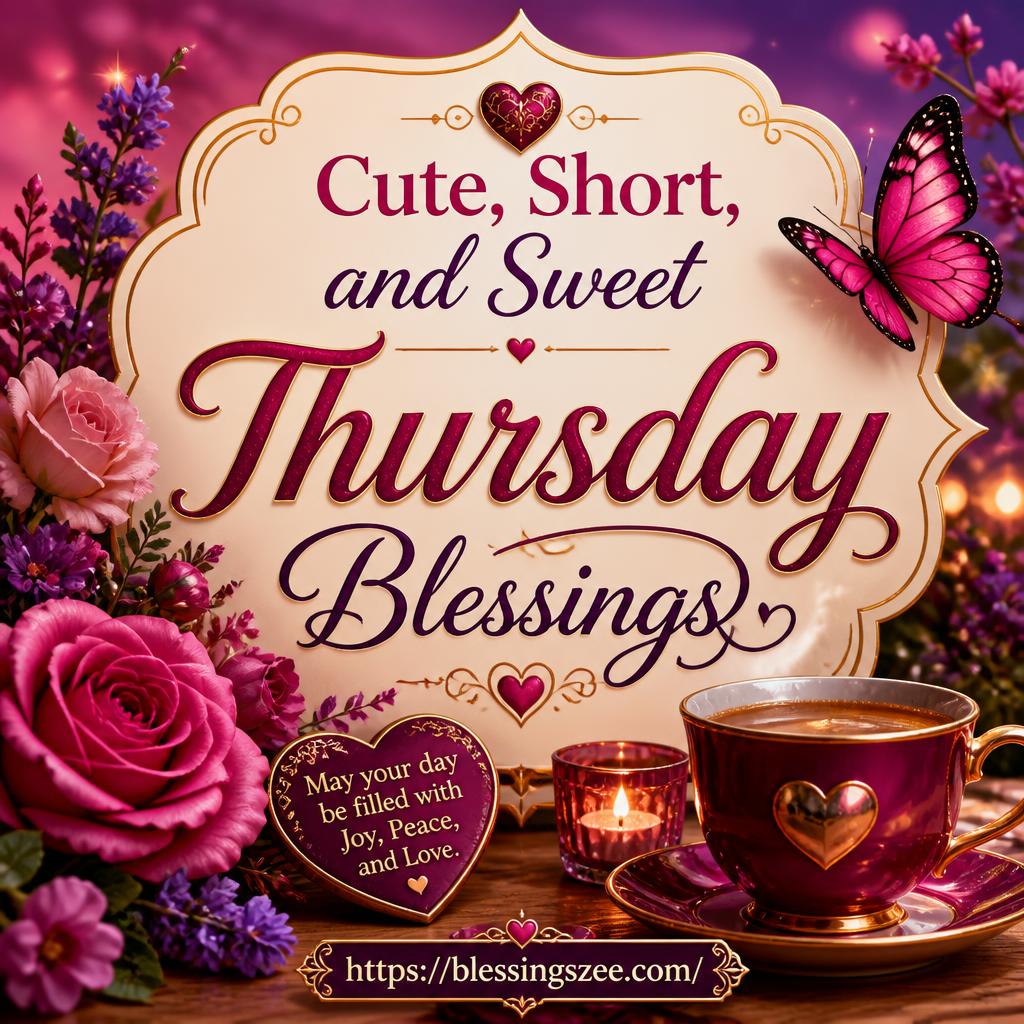 Cute, Short, and Sweet Thursday Blessings