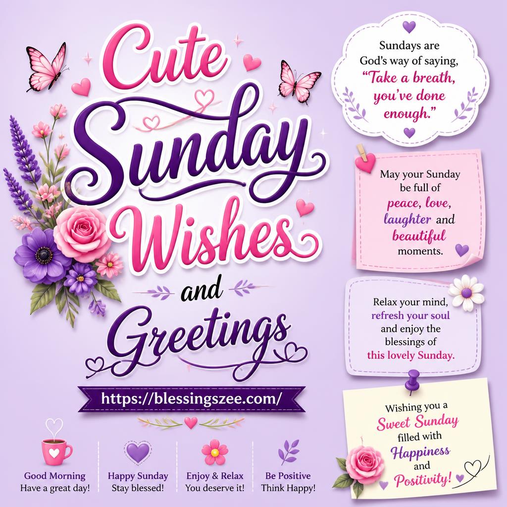 Cute Sunday Wishes and Greetings