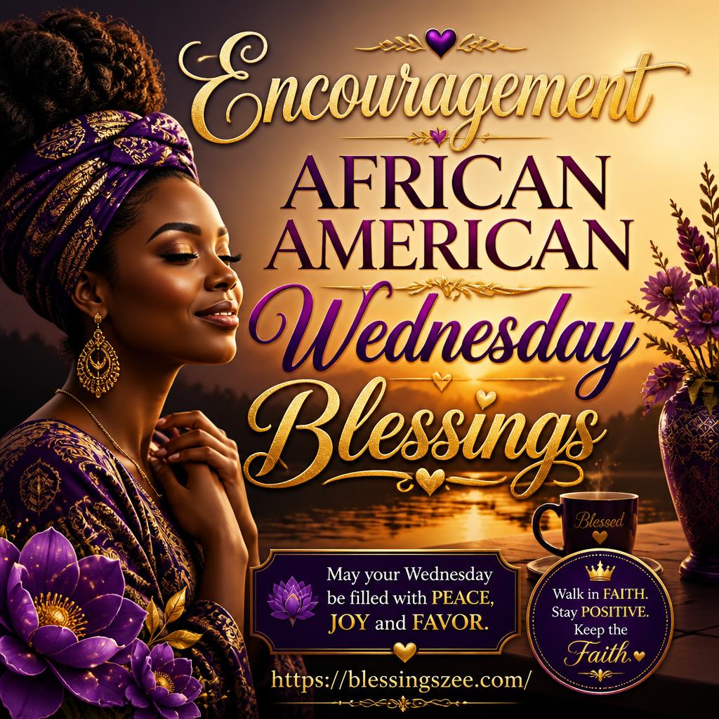Encouragement African American Wednesday Blessings