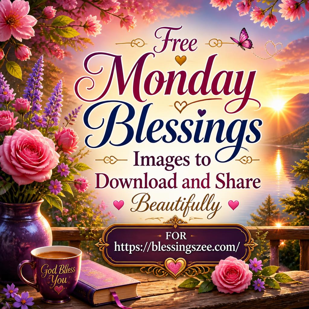 Free Monday Blessings Images to Download and Share
