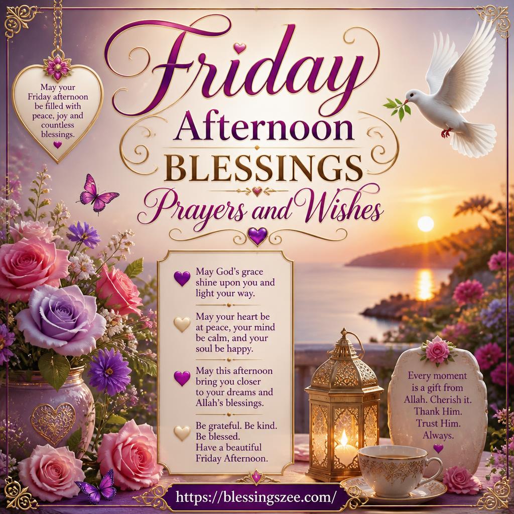 Friday Afternoon Blessings Prayers and Wishes