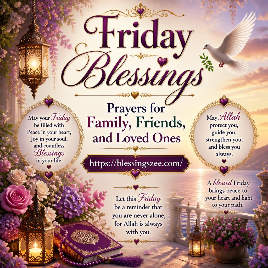 Friday Blessings Prayers for Family, Friends, and Loved Ones