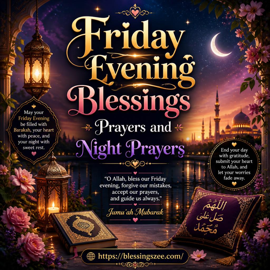 Friday Evening Blessings Prayers and Night Prayers