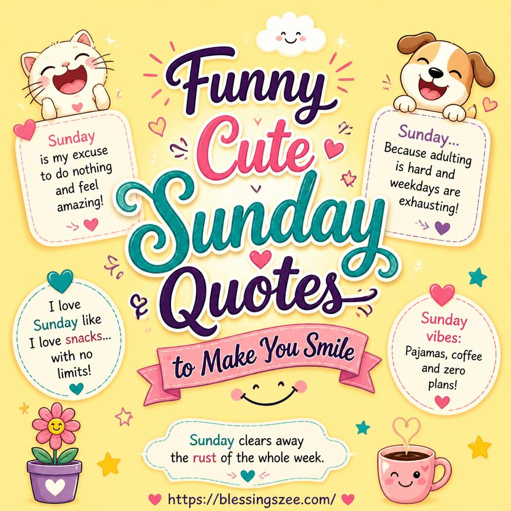 Funny Cute Sunday Quotes to Make You Smile