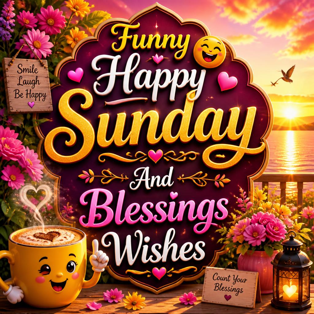 Funny Happy Sunday And Blessings Wishes