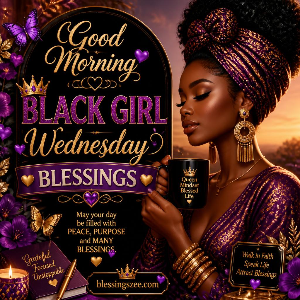 Good Morning Black Girl Wednesday Blessings