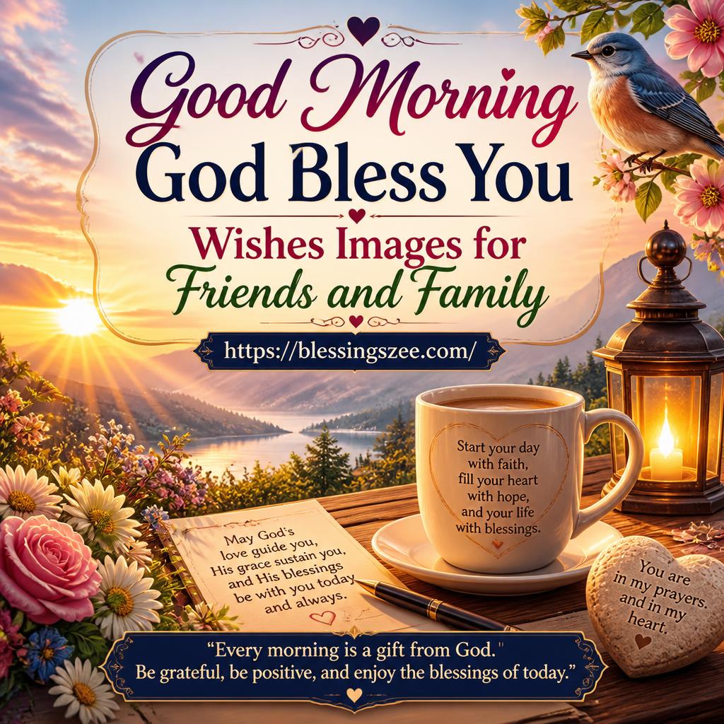 Good Morning God Bless You Wishes Images for Friends and Family