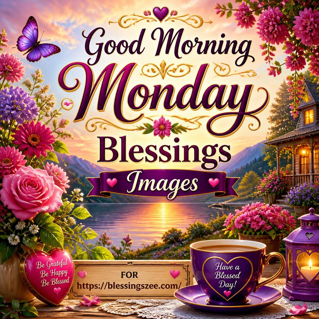 Good Morning Monday Blessings Images