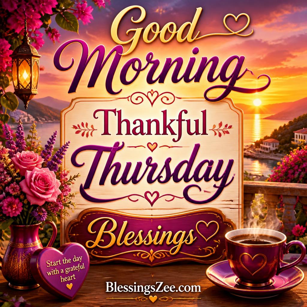 Good Morning Thankful Thursday Blessings